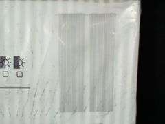 Ikea Bymott Striped White/Light Gray Curtains – 47" x 98" 2 Panels