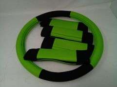 FH Group, Synthetic Leather Auto Accessory Set, Green