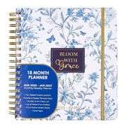 Votum Bloom With Grace Aug 2025 - Jan 2027 Monthly/Weekly Planner – Blue