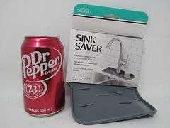 Handy Gourmet Sink Saver Countertop Protector – Grey 14.5" x 5.5" x 0.25" 2.5"D