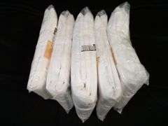 Lot of 5 EUTXL Fabric Shower Curtain with Snap-in Liner – White 71"W x 74"H