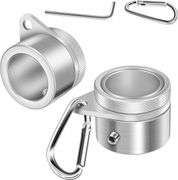 Boyxco, 360 Degree Swivel Aluminum Alloy Rotating Flag Rings, Silver