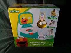 Sesame Street Elmo Hooray 3-in-1 Potty Training Toilet Seat and Step Stool