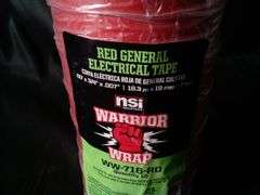 NSi Industries, Warrior Wrap Red General Electrical Tape, 10 Count WW-716-RD