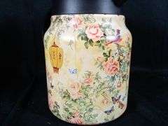 Vintage Floral Pattern Tea Thermos with Built- in Infuser & Lid – 1000ml