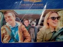 Golden Pyramid, Pet Car Seat Cover, Black