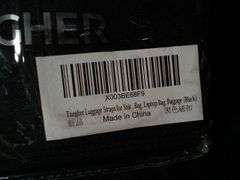 Tuegher Luggage Straps for Suitcase Bag, Laptop Bag, Baggage – Black