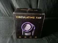 Circulating Desktop Fan with Four Speed & Multi Angle Adjustment – Gray