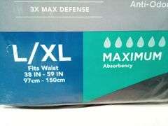 Assurance Men's Underwear – Max Absorbency Size: L/XL 36 Count