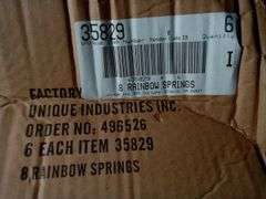 Lot of 6 321 Party! Rainbow Springs – Asst. Colors 8-Pcs/Pack