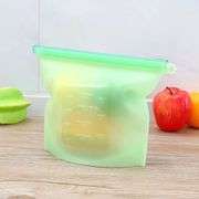 Lot of 4 Ziplock Leakproof Snack Reusable Silicone Food Storage Bag