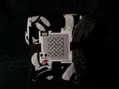 Disney Mickey Mouse Cloud Throw with Faux Fur Reverse – Black/White