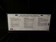 Hillman Paintable Address Plaque, Beige, 16" x 6" 848711