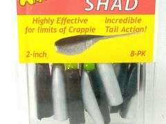 Arkie, Sexxee Tail Ozark Shad, 2", 8 Pack