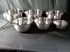 Stainless Steel Mixing Bowls Set – 6 Count