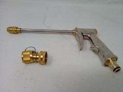Metal Garden Hose Nozzle, 360 Degree High Pressure Spray Gun