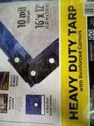 Member's Mark, Heavy Duty Tarp With Reinforced Corners, Blue, 16' L x 12' W