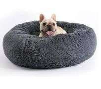 TLC Cycle Vacuum Sealed Calming Donut Dog Bed – Grey