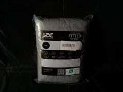Lux Decor Collection Microfiber Fitted Sheet w/Elastic Deep Pockets – Gray Queen