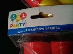 Lot of 6 321 Party! Rainbow Springs – Asst. Colors 8-Pcs/Pack
