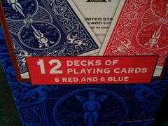Bicycle 12-Decks of Playing Cards – Poker Size, 6 Red & 6 Blue