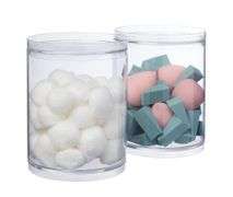 Shopstori Transparent Round Plastic Containers with Lid – 2 Count