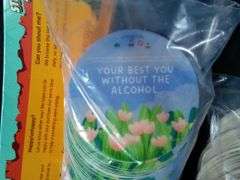 2 Packs of "Anti-Alcohol"  Stickers