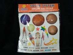 Jesplay Solar System Adhesive Wall Decals