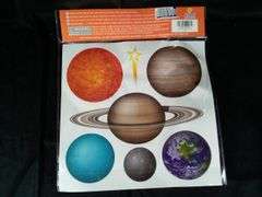 Jesplay Solar System Adhesive Wall Decals
