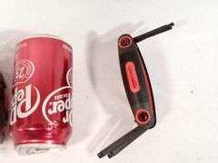 Amazon Basics Folding Hex Keys Set - Metric/SAE/Torx 3-Piece