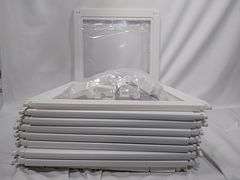 Everfront Acrylic Expandable Pet Playpen – White 10-Panel 23.6"H