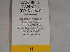 Member Mark Women's Tankini Swim Top – Black Size: M