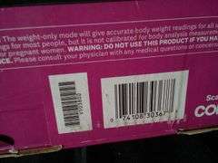 Conair Weight Watchers Body Analysis Scale