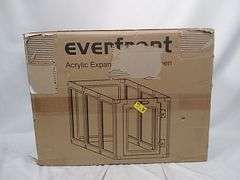 Everfront Acrylic Expandable Pet Playpen – White 10-Panel 23.6"H