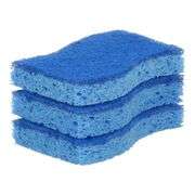 Lot of 4 3M Scotch-Brite Zero Scratch Scrub Sponges – Blue 3-Count ea.