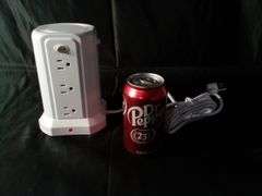 Multi-Socket Power Strip Tower w/USB Ports and Night Light – White XT-U3011