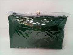 Set of 4 Nylon Zipper Bags & Pouches, Green - for School, Money, Makeup