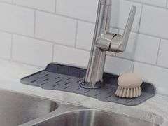 Handy Gourmet Sink Saver Countertop Protector – Grey 14.5" x 5.5" x 0.25" 2.5"D