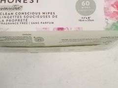 Honest, Clean Conscious Sensitive Wipes, Fragrance Free, 60 Count