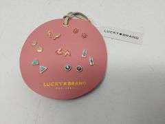 Lucky Brand Pink Summer Leather Stud Set