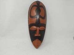 African wood mask, "Beauty and Faith"