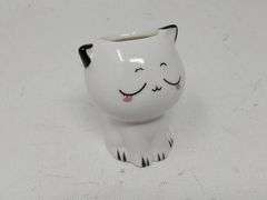 Hesroicy Plants Pot Decorative Anti-cracking Compact Mini Cat Shaped Flower Pot