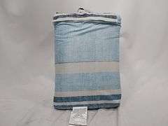 Walmart Bedding Full Set – Blue/Gray/White Stripe 86" x 90"
