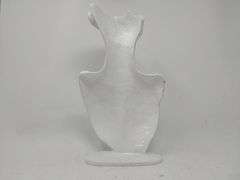 White Resin Jewelry Mannequin Bust, Jewelry Display Stand