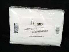 Linteum Textile Supply White Bed Sheets – 66" x 115" 250TC 3 Count
