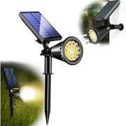 Lot of 2 Solar Stake Outdoor Garden Lights