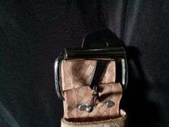 CLC Work Gear 2" Embossed Leather Work Belt – Beige E4521