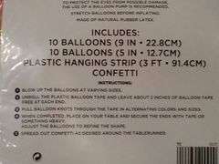 Lot of 6 321 Party! Balloon Centerpiece Kit