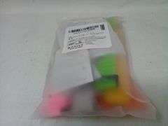 Assortment Of 7 LED Light Up Wristbands With 4 Button Batteries
