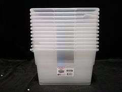 Sterilite,16 Qt Clear Stackable Storage Boxes, 12 Pack